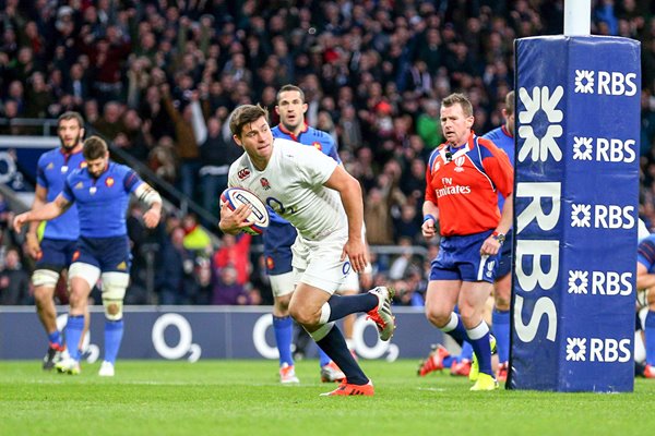 Ben Youngs scores England v France Six Nations 2015