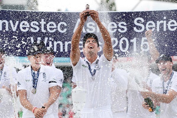  2015 Alastair Cook Celebrates Ashes Victory