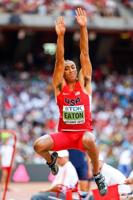 Ashton Eaton USA Decathlon Long Jump World Athletics 2015