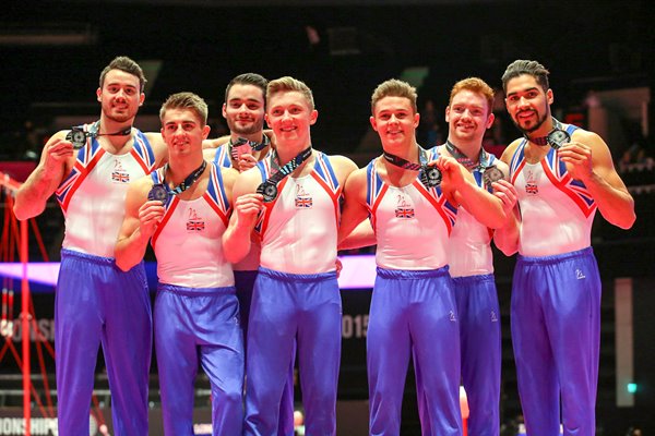 Great Britain Team Silver 2015 World Gymnastics 