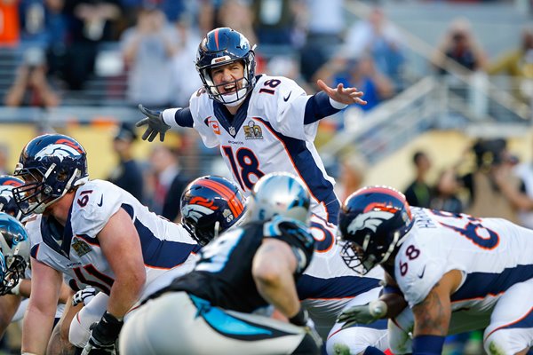 Peyton Manning Quarterback Denver Broncos Super Bowl 50 