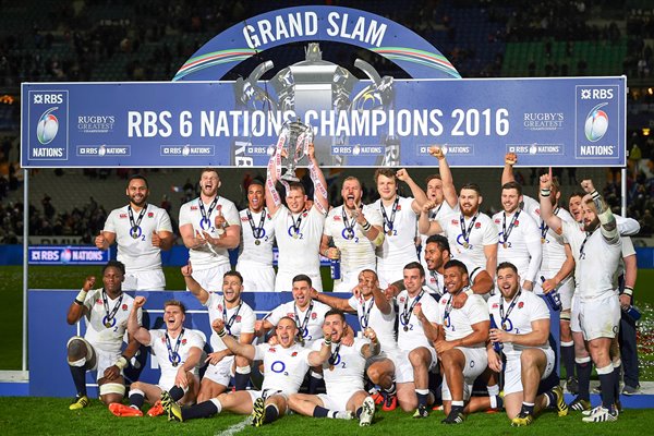  2016 England 6 Nations Grand Slam Champions 