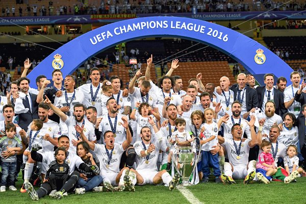  Real Madrid Champions League Winners Milan 2016
