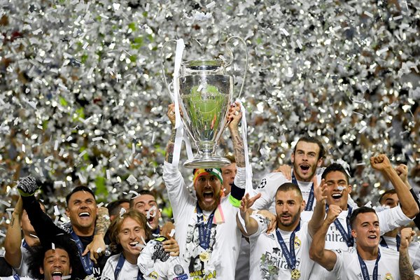  Sergio Ramos Real Madrid Champions League Winners 2016
