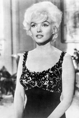 Marilyn Monroe in black and white 