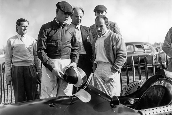 Mike Hawthorn  Raymond Mays and Stirling Moss 1956