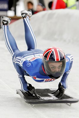 Amy Williams Skeleton Start - 2009 World Cup