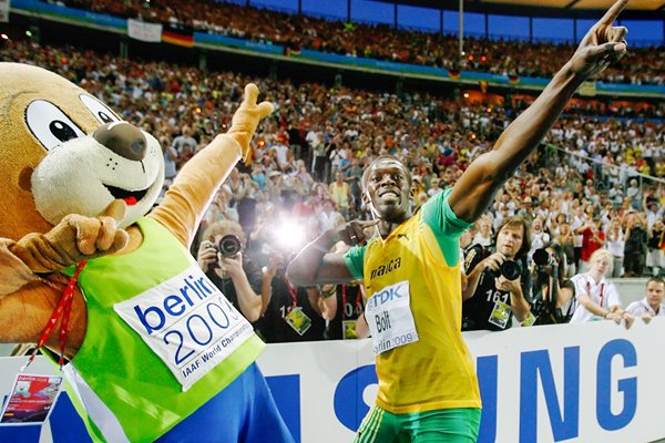 Bolt and Berlin Bear celebrate in style 