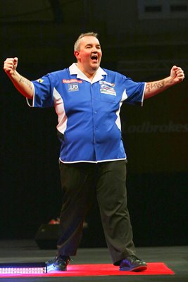 2010 World Darts Championship - Phil Taylor celebrates 