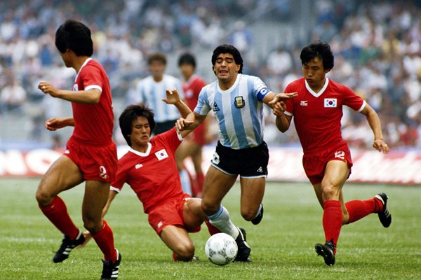Diego Maradona Argentina vs Republic of Korea 1986