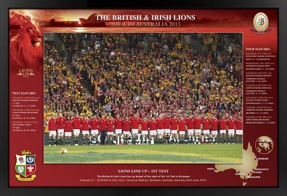 The Lions Line Up First Test 2013 