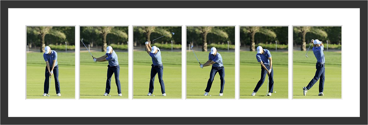 Jordan Spieth Six Stage Swing Sequence Front View