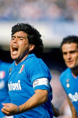 Diego Maradona Napoli celebration