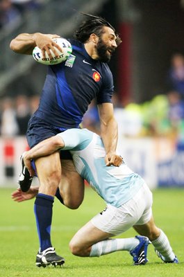 Sebastien Chabal France v Argentina World Cup 2007