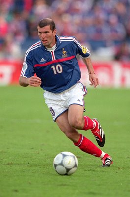 Zinedine Zidane France v Denmark Brugge Euro 2000