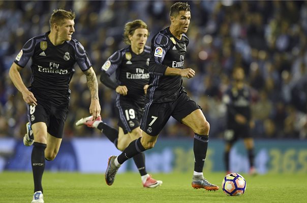 Cristiano Ronaldo Real Madrid v Celta Vigo La Liga 2017