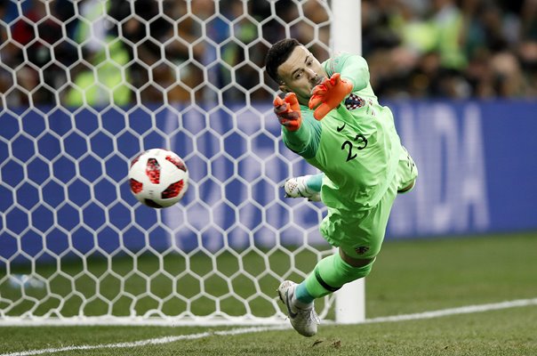 Luka Modric Croatia save v Denmark Last 16 World Cup 2018