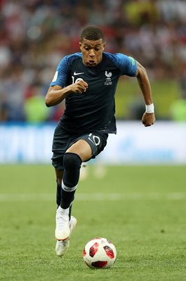 Kylian Mbappe France v Croatia World Cup Final 2018
