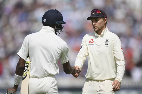 Joe Root Hardik Pandya England v India 1st Test Day Four