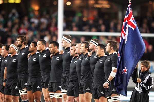 New Zealand All Blacks Line Up v Ireland Auckland 2012