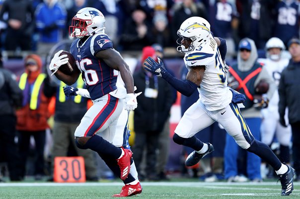 Sony Michel New England Patriots v Chargers AFC Playoffs 2019