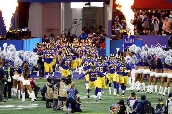 Los Angeles Rams enter Stadium Super Bowl Atlanta 2019