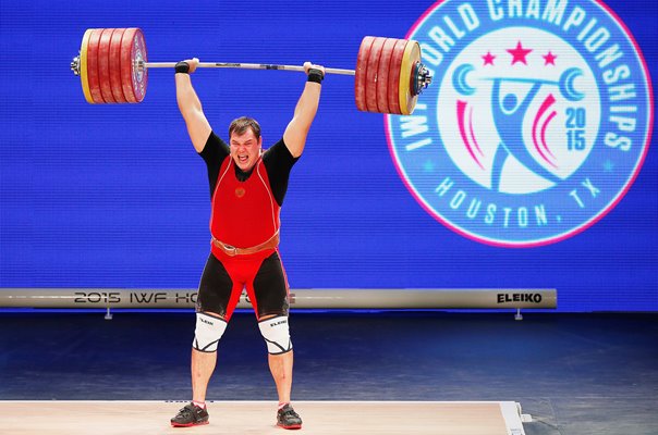 Aleksei Lovchev Russia Weightlifting World Championships Houston 2015