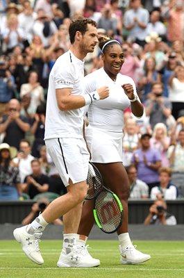Serena Williams & Andy Murray Mixed Doubles R2 Wimbledon 2019