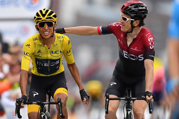 Egan Bernal & Geraint Thomas Ineos Stage 20 Tour de France 2019  