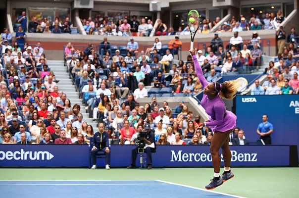 Serena Williams United States serves 2019 US Open Final