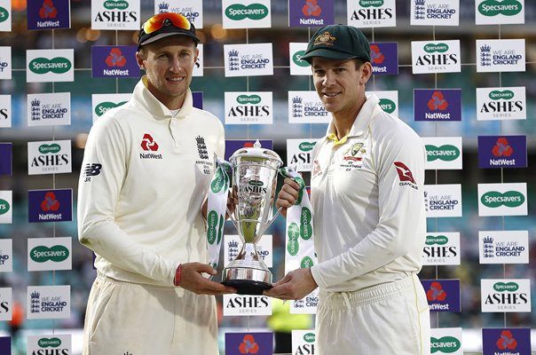 Ashes captains Joe Root England & Tim Paine Australia Oval 2019