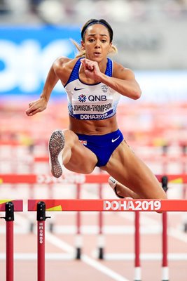 Katarina Johnson-Thompson Heptathlon Hurdles Doha 2019
