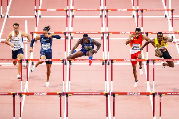Grant Holloway USA 110m Hurdles World Athletics Doha 2019 