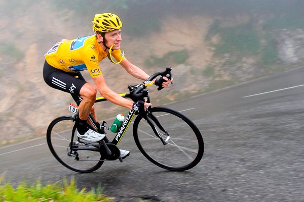 Bradley Wiggins Descends Tour de France Stage 17 2012