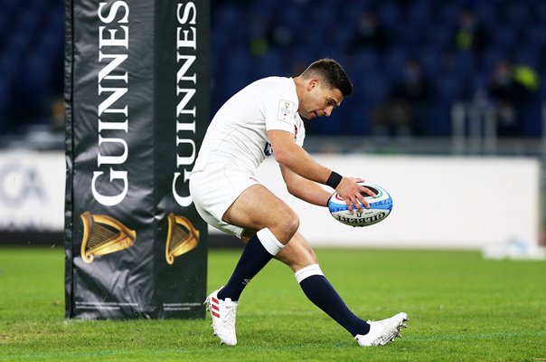 Ben Youngs scores try in 100th Game Six Nations Rome 2020