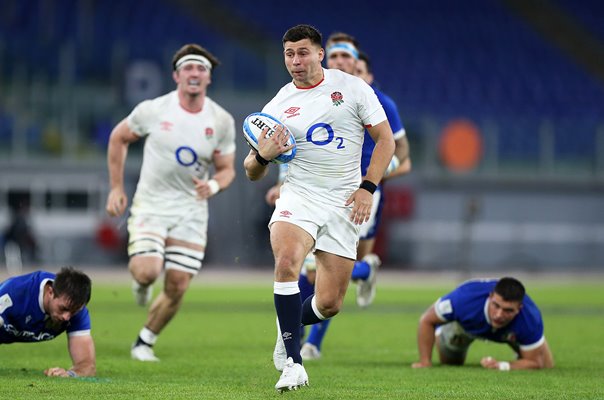 Ben Youngs scores in 100th Game Six Nations Rome 2020