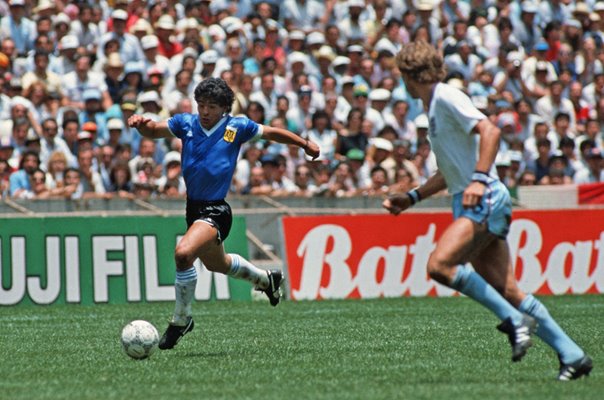 Diego Maradona Argentina v England World Cup Quarter Fianl 1986