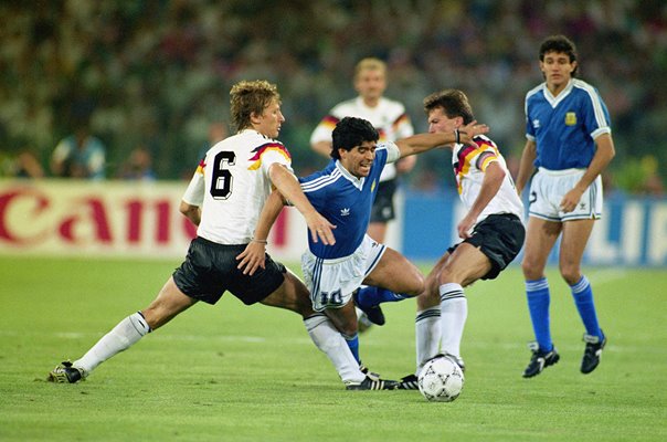 Diego Maradona Argentina v West Germany World Cup Final 1990