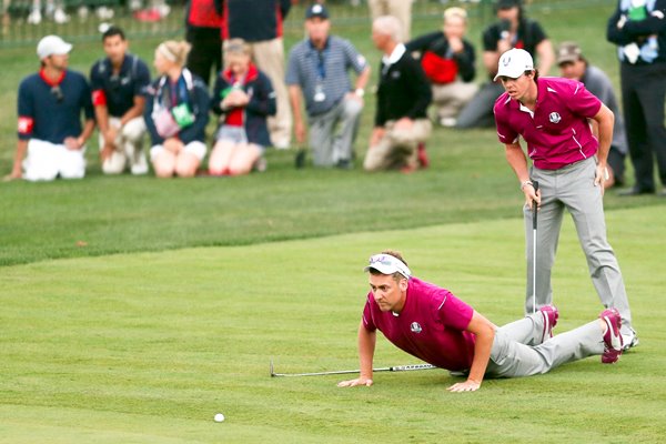 Ian Poulter and Rory McIlroy Ryder Cup 2012