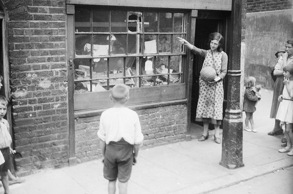 Football boys in trouble with shopkeeper 1935