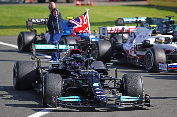 Lewis Hamilton celebrates British Grand Prix win Silverstone 2021