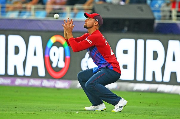 Liam Livingstone England catch v West Indies T20 World Cup 2021