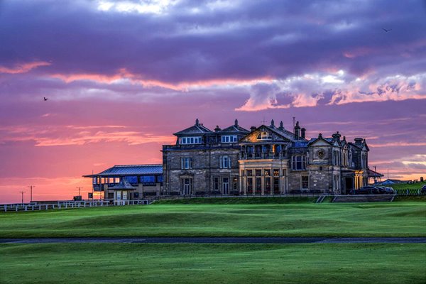 Clubhouse at Sunrise The Old Course St Andrews 
