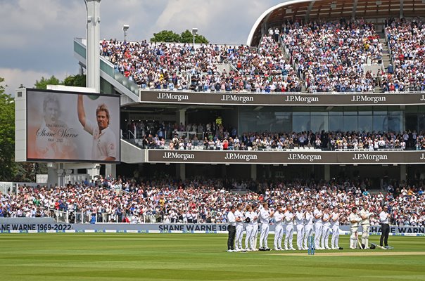 Lord's tribute to Shane Warne England v New Zealand Test 2022