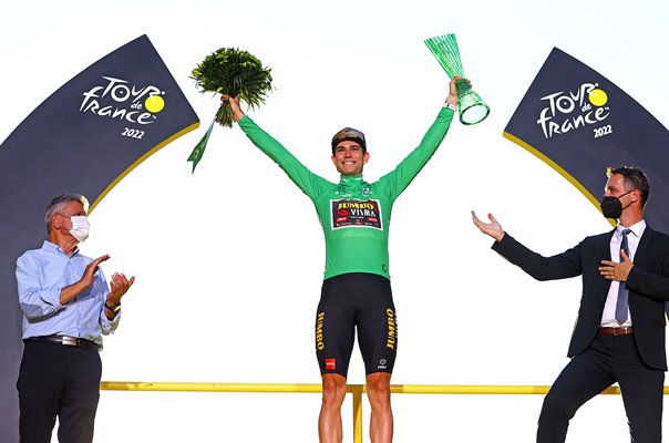 Wout Van Aert Belgium Green Jersey Points Winner Paris Tour de France 2022 