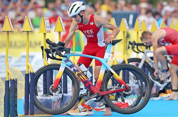 Alex Yee England Sprint Triathlon transition Commonwealth Games 2022