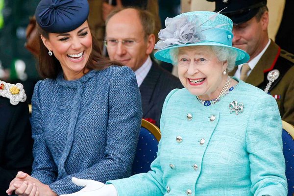 Queen Elizabeth II & Duchess Of Cambridge Nottingham 2012