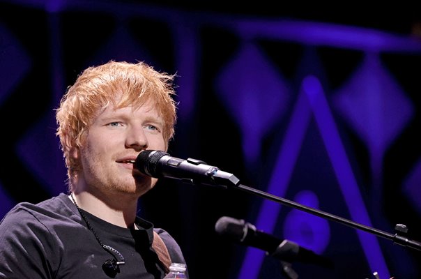 Ed Sheeran performs onstage Jingle Ball New York 2021