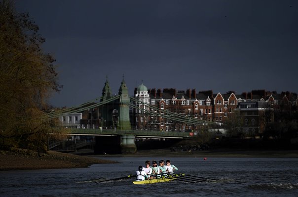 The Cambridge boat on the Thames Boat Race Tideway Week London 2023