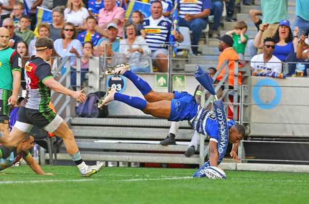 Damian Willemse Stormers scores v Harlequins Champions Cup Cape Town 2023